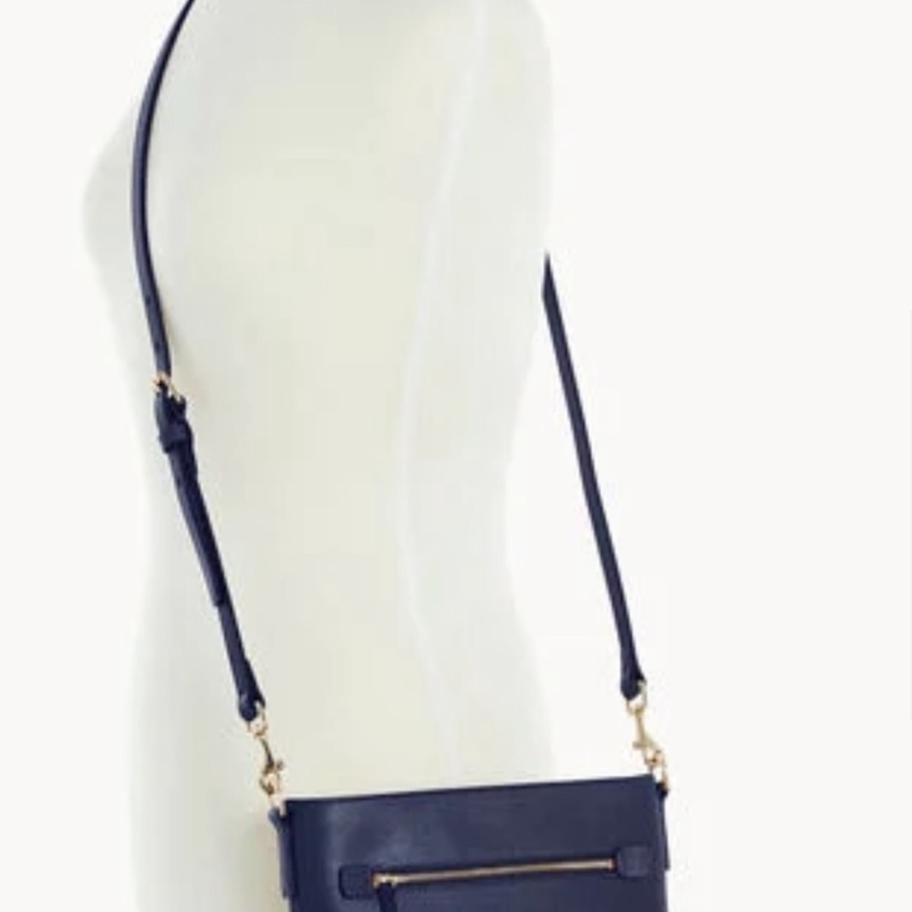 Dooney & Bourke Marine Saffiano Crossbody Bag with Gold Hardware - Picture 4 of 4